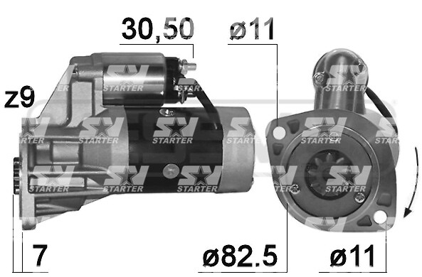 S13-66 - JS662 - Стартер HITACHI